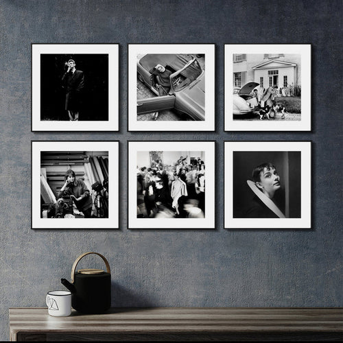 Holiday - Modern  Wall Art - Black & White Canvas Poster