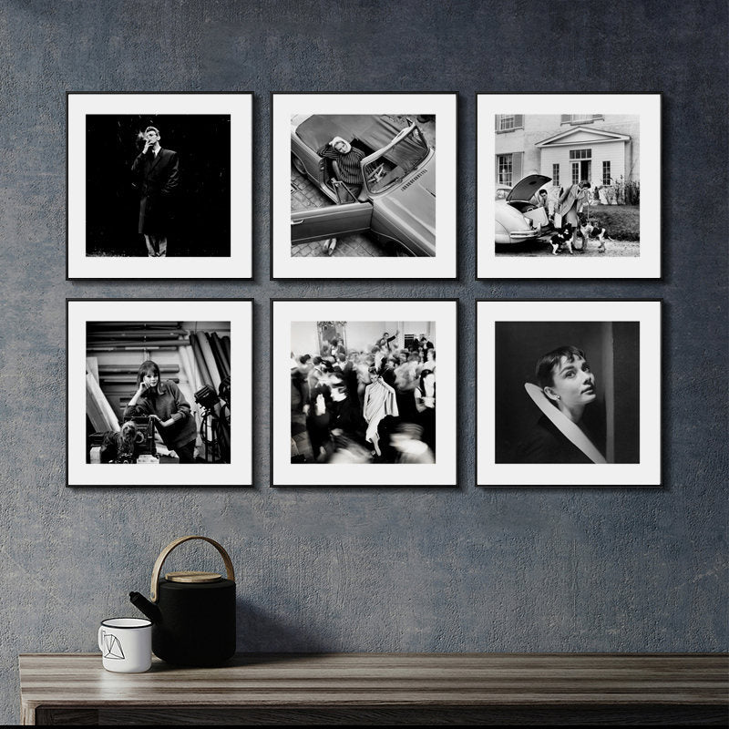 Vintage Tour - Modern  Wall Art - Black & White Canvas Poster