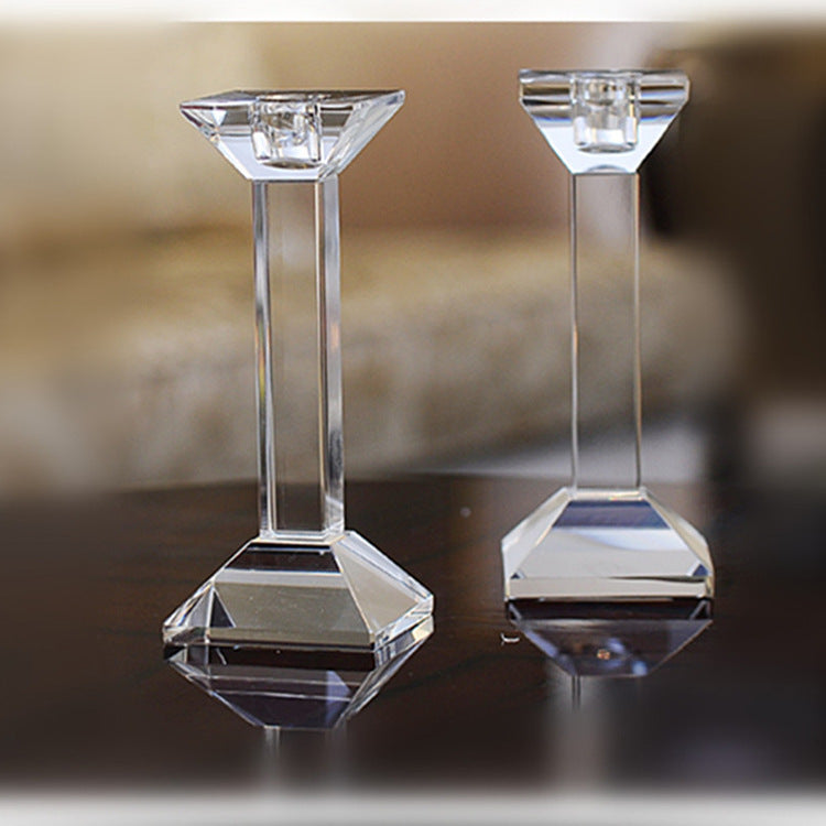 Claire Crystal Candle Holders (Set of 2)