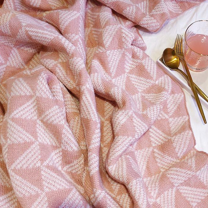 Essie - Reversible Knitted Blanket