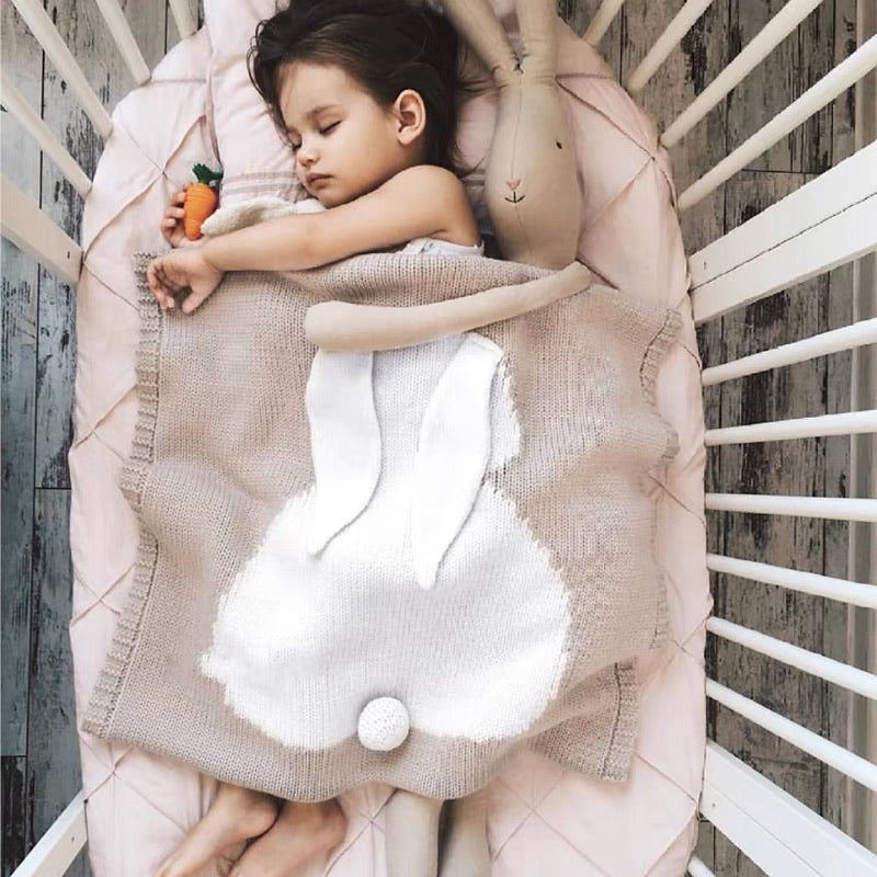 Malou - Bunny Knitted Blanket